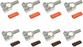 2 Gauge 4 Pairs Positive and Negative (+/-) Pure Copper Top Post Battery Cable Ends Terminal Connectors + Dual Wall Adhesive Heat Shrink Tubing - by WindyNation