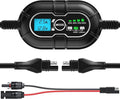 SUNER POWER 10 Amp 12V MPPT Solar Charge Controller, LCD Display + State-of-Charge, 10A Solar Panel Regulator with Temp Sensor for 12Volt Lead-Acid, AGM, Gel, Flooded and Lithium LiFePO4 Battery
