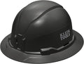 Klein Tools Hard Hat, Non-Vented Full Brim Style, Padded, Self-Wicking Odor-Resistant Sweatband, Tested up to 20kV