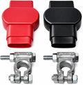 MGI SpeedWare Military Spec Heavy-Duty Battery Terminal Connectors, Top Post Positive and Negative End Pair with Insulator Covers