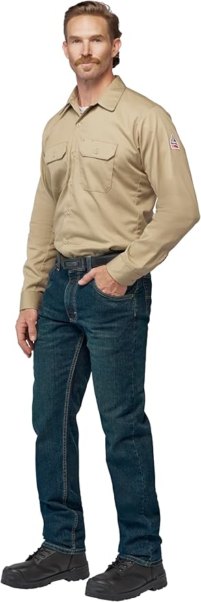 Bulwark FR Unisex Adult Flame Resistant Cotton Work Shirt