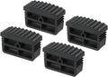 PATIKIL Ladder Feet, 4Pcs Non Slip Extension Ladder Foot Rubber Pads Cover Security Bumpers Replacement for Ladder Protection, Black