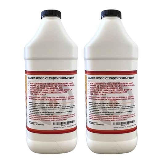 UltraSonic Gun Cleaner Solution for Gun Parts Cleaning, Concentrate (2 Gallons)