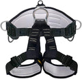 X XBEN Thicken Climbing Harness, Protect Waist Safety Harness Gear, Wider Half Body Harness for Roofing Fire Rescuing Rock Climbing Rappelling Tree Climb