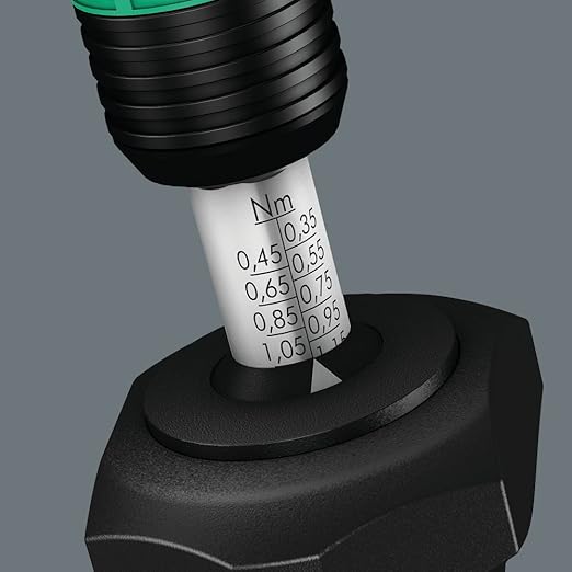 Wera 05074711001 Kraftform 7446 Hexagon Torque Screwdriver, 1/4" Head, 11.0-29.0"/lbs Variable Torque Adjustment Range