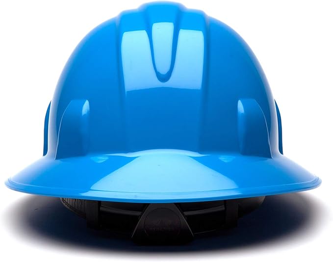 Pyramex Safety SL Series Full Brim Hard Hat 4-Point Ratchet Suspension