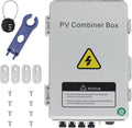 PV Solar Combiner Box with 550V DC Breaker, Enhanced Lightning Protection, and 15A Fuse - Engineered for Reliable Grid-Tied and Off-Grid Applications