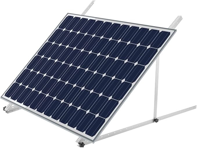 2 Pcs 45inch Adjustable Solar Panel Tilt Mount Brackets, with Foldable Tilt Legs, for Solar Panels Installed on Any Flat Surface for RV, Roof, Boat, Any Off-Grid Systems