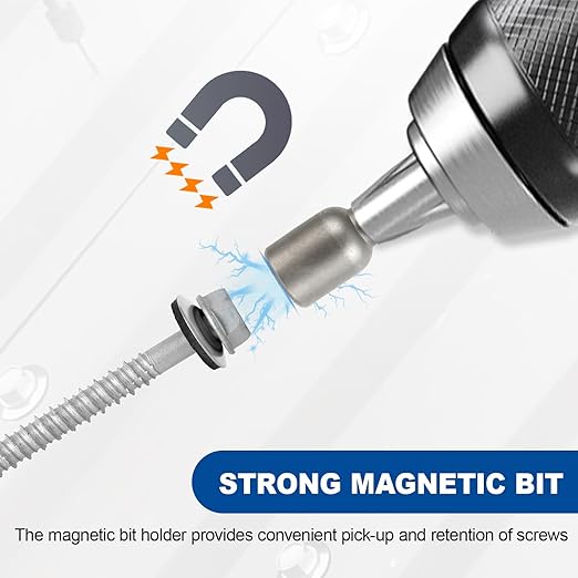 Metal Roofing Screws #14×1-1/2Inch, 320-PCS, Hex Head Rustpert Coating Sheet Metal to Wood Siding Screw with EPDM Rubber Washer, Sharp Point, Hex Socket Included