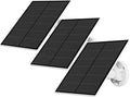 Solar Panel for Security Camera, 5W USB Solar Panel for Outdoor Rechargeable Battery Camera, Solar Panels with 9.8ft Cable, Adjustable Wall Mount, IP65 Waterproof, 3 Pack