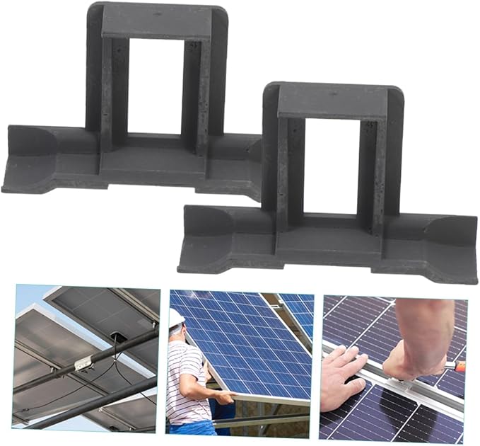 Milisten 12pcs Solar Panel Drainage Clips Buckles for Stagnant Water Removal and Reusable Photovoltaic Panel Accessories