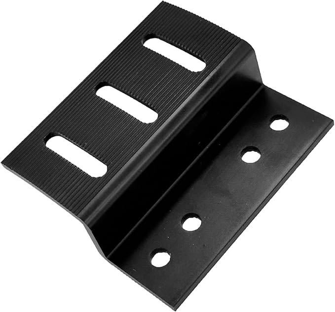 Newpowa Solar Panel Mounting Z Brackets, with Nuts and Bolts, Designed for PRO Series, Black, 2 Set of 4 Units