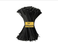 Zip Ties, Cable Ties, 500Pcs 16Inch 48Lb Tensile Strength Black Premium Self-Locking Nylon Zip Ties For Home Office, Garden, Workshop Fences