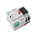 Mini ATS Automatic/Manual Transfer Switch 2P 100A AC110V, 2POLE 100amps ATS Dual Power Switch for Home Generator,Din Rail Mounted Controller Electrical Type RV Fast Transfer