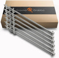 GROUNDGRABBA Screw in Tent Stake for Sand and Loose Ground | Premium Drill Driven Ground Anchor Earth Screws| x6 GroundGrabba Pro II