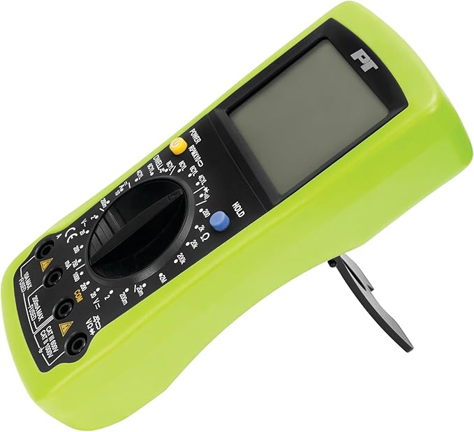 Performance Tool W2972 Automotive Digital Multimeter with Large LCD Display and UL Listed Probes for Standard Electrical Testing on Cars and Benches