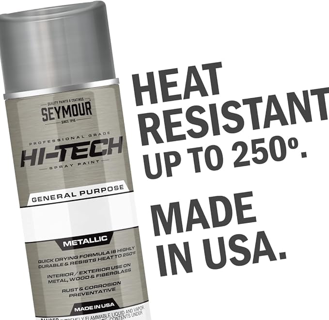 Seymour 16-821 Hi-Tech Lacquers Spray Paint, Gloss Clear with UV Resistant