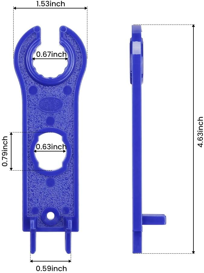BougeRV 1 Pair Solar Connector Tool Assembly Spanners Wrenches, Solar Panel Connector Tool, Solar PV Disconnect Removal Tools