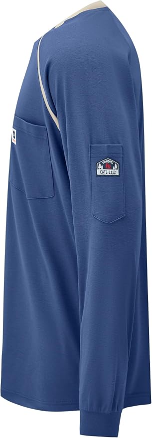 FR Shirts for Men 100% Cotton 5.5oz Lightweight NFPA2112/CAT2 Flame Resistant Shirts for Men Long Sleeve