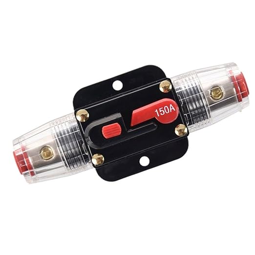 ZOOKOTO 150 Amp Circuit Breaker with Manual Reset Fuse Holder 150A Solar Panel Fuse for Auto Car Marine Boat Stereo Switch Audio Inverter System Protection