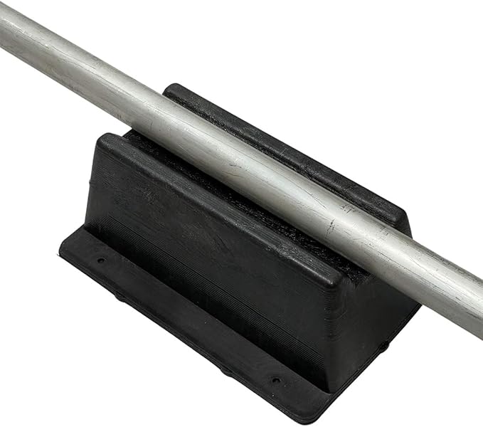 USA Made BULLKE 8-Pack Rooftop Pipe Support – 11.75" x 8" – 1000 lbs Capacity – UV-Resistant, Strong & Durable Plastic Blocks – Ideal for Conduit & PVC Support