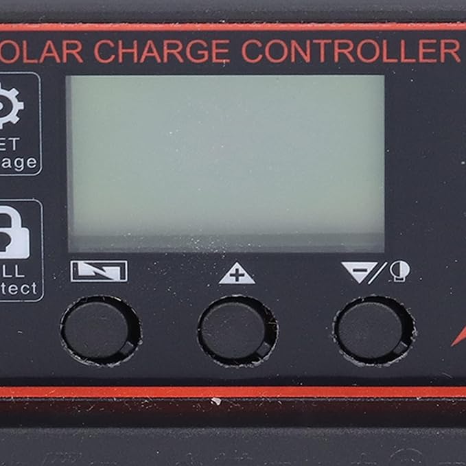 Walfront Smart Controller 3A USB Solar Battery Panel Charging Device Solar Battery Regulator with LCD Display 12V/24V(30A), Solar Controller
