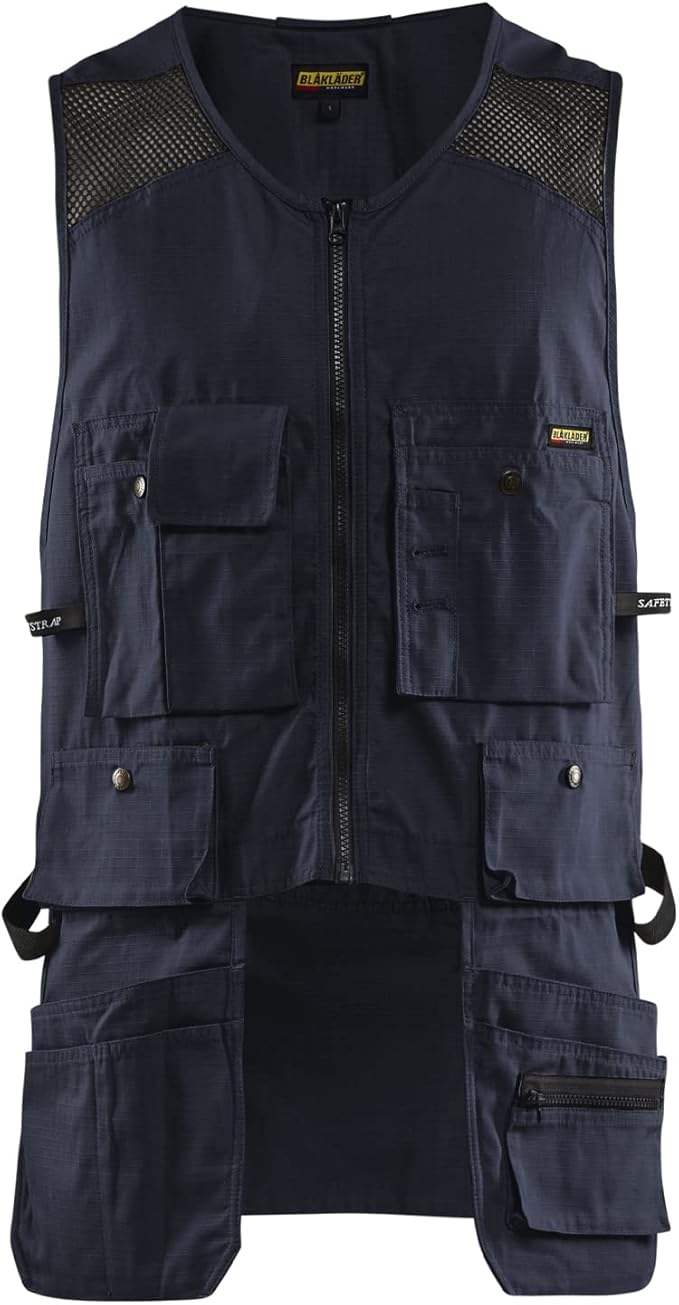 Blaklader Men's Ripstop Kangaroo Mesh Work Vest with Utility Pockets