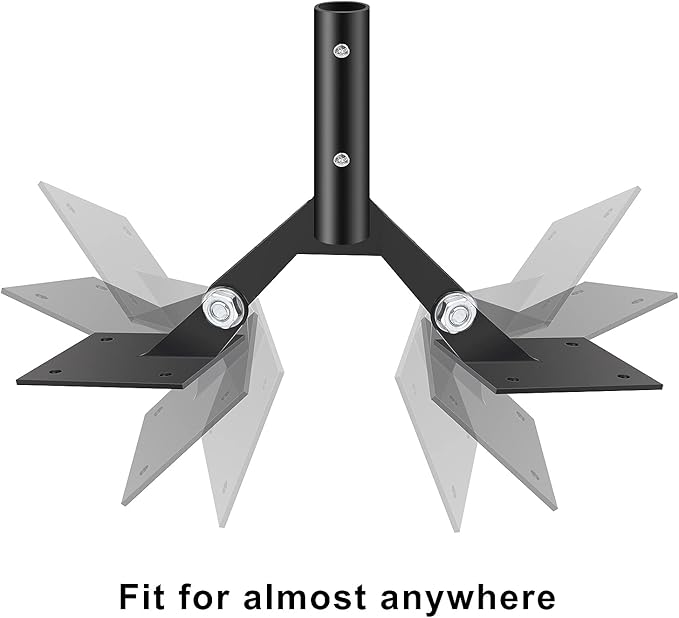 Garden Weathervane Steel Roof Mount with Hardware,Adjustable Weather Vanes Mount for Roofs