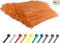 GTSE 14 Inch Orange Heavy Duty Zip Ties, 1,000 Bulk Pack, 120lb Strength, UV Resistant Nylon Cable Ties, Self-Locking 14" Tie Wraps
