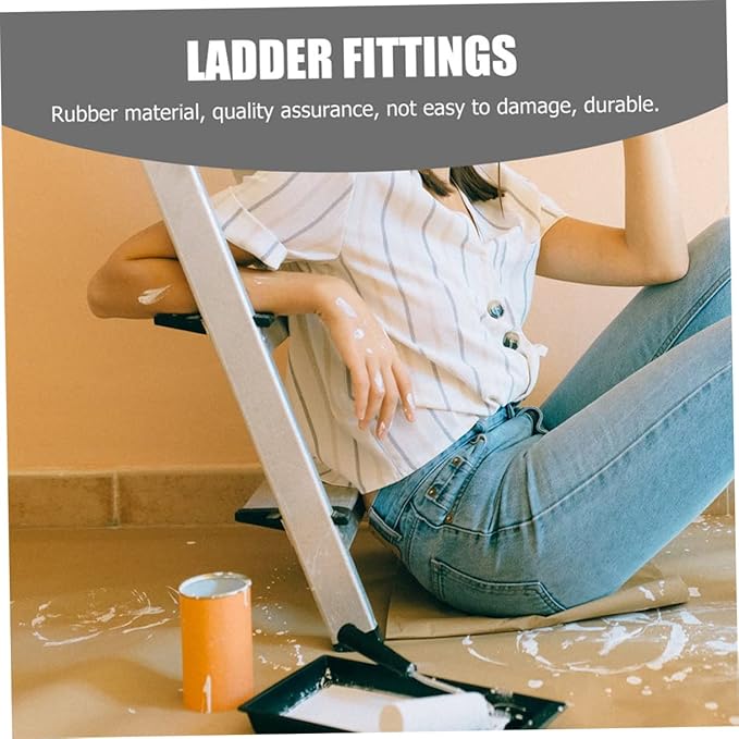 6Pcs Non-Slip Ladder Feet Covers EPDM Rubber Ladder Pads for Enhanced Stability Folding Accessories for Home Use