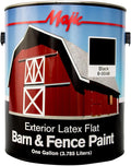 Majic Paints 8-0048-1 Latex Flat Barn & Fence Paint, 1-Gallon, Black