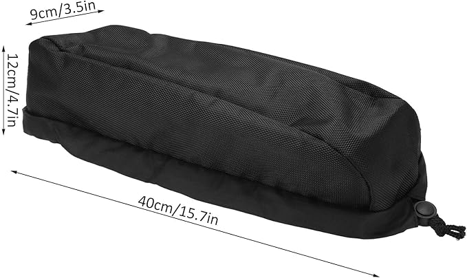 Ebike Battery Bag, Black Protective Cover Bicycle Li-ion Battery Protection Case Battery Waterproof Dustproof Anti Mud Scratches Rain Snow Liion Protective for Rectangular Batteries (Black)