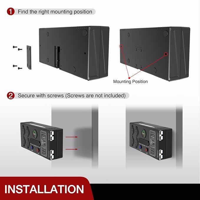 Nilight Mini Power Box 12V 24V DC Compact Design Distribution Box Plug & Play Multi Ports -2 Anderson, 3 USB, 3 USB-C, 4 Cig Sockets Perfect for Outdoors Camping Fishing RV 4Wd Caravans Emergency