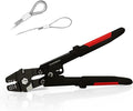 Wire Rope Crimping Tool, Swager Tool for Aluminum Crimping Loop Sleeves up to 2.0mm, 1/64in to 5/64in Stainless Steel Cable Crimper for Cable Crimping and Swaging Projects