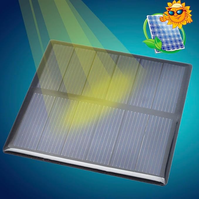 10pcs 3V 210mA Mini Solar Panel Epoxy Polycrystalline Solar Cell Panel 70mm x 70mm/2.76" x 2.76" for Solar Power Solar Cells DIY Solar Materials Photovoltaic Cells Solar DIY System Kits