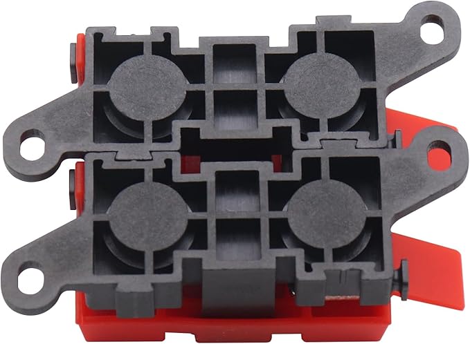2way Midi Fuse Holder Car Audio Marine Boat Brass Fuse Block with Midi Fuses 100A 60A 30A Silicone Rubber Cover