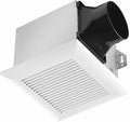 Tech Drive Bathroom Exhaust Fan 90 CFM, 1.2 Sone, 4-Inch Duct,No Attic Access Needed,Very Quiet Ventilation Fan, Easy to Install Ceiling Mounted, White, ETL Certified
