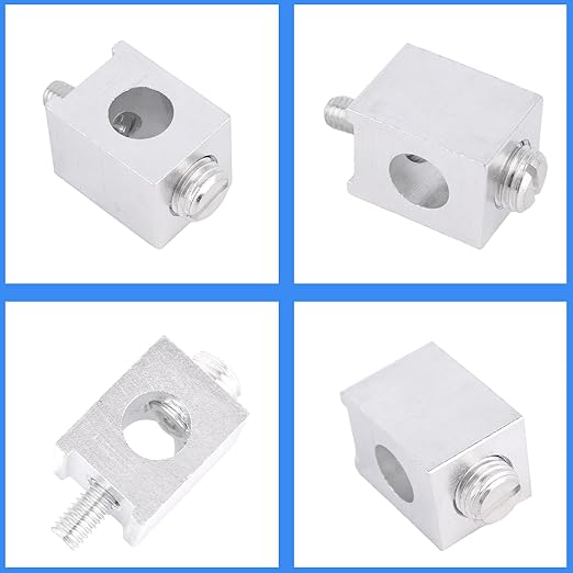 4pcs #4-2/0 Neutral Lug Kit, Aluminum Circuit Breaker Ground Lugs for Electrical Connections Home & Electrician Use