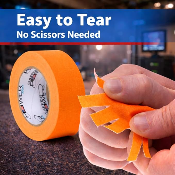 Gaffer Power Proudly Made in The USA, Real Professional Grade Gaffer Tape, Heavy Duty Gaffers Tape, Non-Reflective, Multipurpose. 2 Inches x 30 Yards, Fluorescent Orange