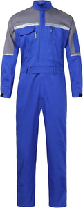 Mens Reflective Coverall Work Mechanics Coverall Work Suit Hi Vis Jumpsuit Bicolor Overalls