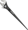DURATECH 12-Inch Adjustable Construction Spud Wrench, Black Oxide Finish, CR-V Steel, SAE and Metric Scale Marked, Alignment Holes and Tail Crowbar Features