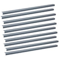 LC LICTOP Aluminum Angle Stock, Metal Corner Guards, Peel and Stick L Shaped Wall Door Frame, Cabinet Protectors Edge Trim Molding, 13.9in L x 0.4in-0.6in W x 0.07in T, 4Pcs Grey