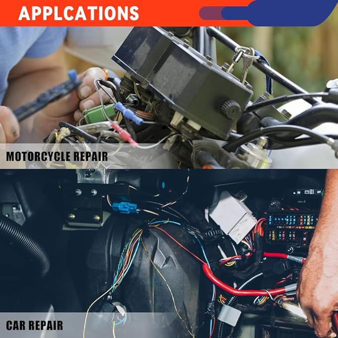 Heat Shrink Connectors Crimping Tool - Ratcheting Wire Crimper - AWG 22-8 (0.5-8.0mm²) - Electrical Crimping Tool