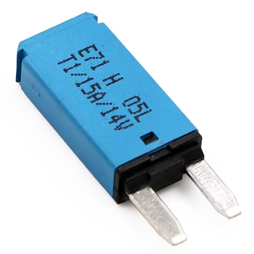 12V 15A Auto Reset Fuse Circuit Breaker ATM Low Profile, Blade Mini Self Resetting Fuses Breakers 12 Volt 15 Amp DC for Car Automotive Boat Marine RV Solar - UL Certified - Pack of 3