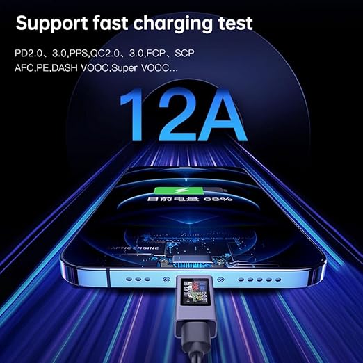 diymore USB C Power Meter Testers,USB-C Tester Color Screen,Digital Multimeter,Voltage Current Tester USB Battery Checker USB Voltage Current Voltmeter USB Mobile Testers USB Power Tester
