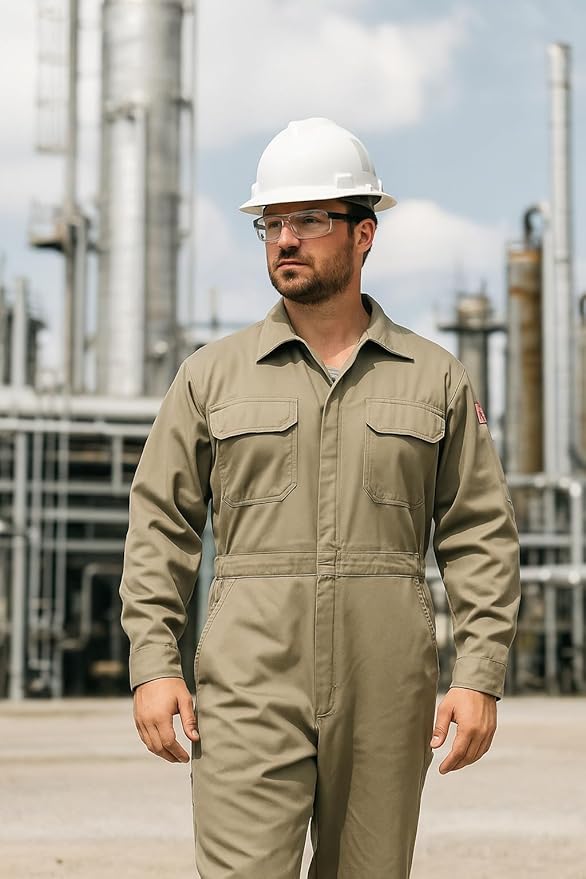 Flame Resistant FR Coverall - 88% C / 12% Nylon - 7oz