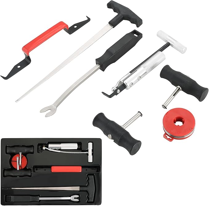 DASBET 7-Piece Windshield Removal Tool Kit for Classic Vintage Car, Windscreen Remover Set, Automotive Wind Glass Remover Hand Tool