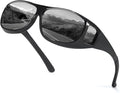 Myiaur Fit Over Glasses Sunglasses for Men Women， Polarized UV400 Protection, Anti-Glare for Driving & Outdoor Activities