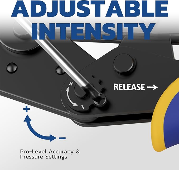 haisstronica Crimping Tool for Solar Connectors - AWG 14 12 10 Ratchet Wire Crimper Tool