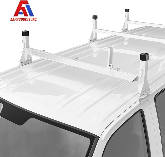 AA-Racks Aluminum 51" Ladder Rack Wind Deflector, Van Rack Accessory Model AX27 Series White